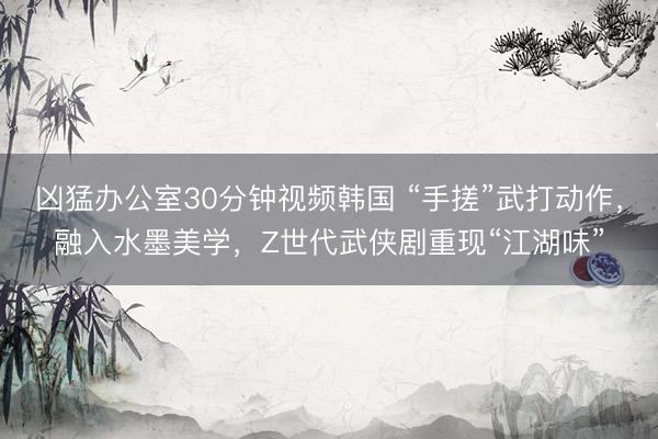 凶猛办公室30分钟视频韩国 “手搓”武打动作，融入水墨美学，Z世代武侠剧重现“江湖味”
