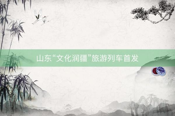 山东“文化润疆”旅游列车首发