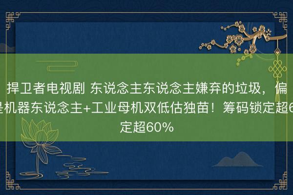 捍卫者电视剧 东说念主东说念主嫌弃的垃圾，偏巧是机器东说念主+工业母机双低估独苗！筹码锁定超60%