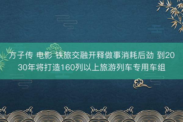 方子传 电影 铁旅交融开释做事消耗后劲 到2030年将打造160列以上旅游列车专用车组