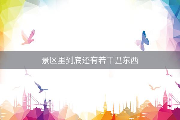 景区里到底还有若干丑东西